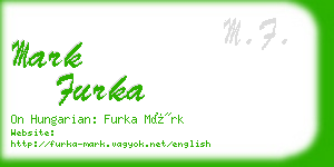 mark furka business card